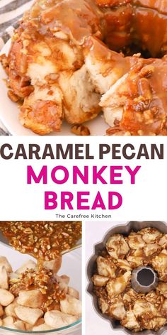 caramel pecan monkey bread recipe with instructions