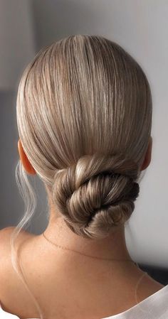 Twisted Low Bun, Elegant Hairstyle