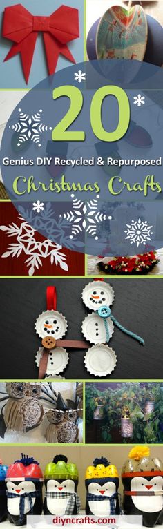 20 genius diy recycled and repurposed christmas crafts