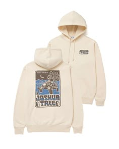 Parks Project | Joshua Tree Tortuga Hoodie | National Park Hoodie Small Brands Clothing, Cream Hoodies, Graphic Hoodie Design, Cool Hoodies Designs, Trending Hoodies, Apparel Photography, Tortoise Design, Parks Project, Cream Hoodie