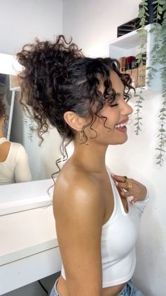 Fashion Inspo Aesthetic, Curly Prom Hair, French Ombre, Curly Hair Photos, Cute Curly Hairstyles, Curly Hair Styles Easy