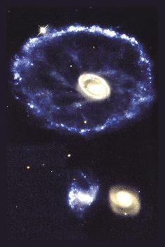 an image of two stars in the sky