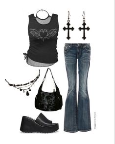 Cute Outfits Y2k Grunge, 2000s Fashion Outfits Grunge, Goth 2000s Fashion, Early 2000s Fashion Grunge, Thirteen Style Clothes, Rock Dress Outfit, Thirteen Inspired Outfits, 2000s Grunge Fashion, Thirteen Style