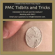 a person holding a coin with the words pmc tibits and tricks written on it