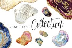 the gemstone collection is featured in this image