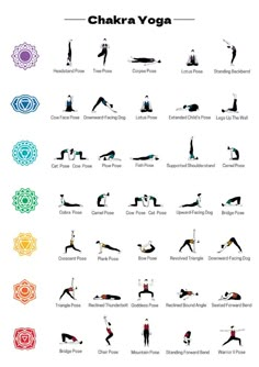 an image of yoga poses and their meanings