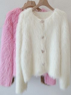 Winter Knit Outerwear With Soft Texture, White Acrylic Outerwear For Winter, White Soft Winter Cardigan, White Soft Texture Cardigan For Winter, White Soft Texture Winter Cardigan, Cheap Sweaters Online, Cheap Cardigans, Angora Cardigan, Fur Sweater