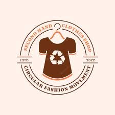 a brown t - shirt with a recycler on it and the words second hand clothes shop