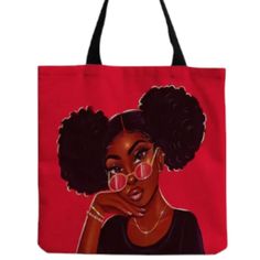 She's Beautful, Fun And Bright Fabric Tote With Very Slight Sheen. Sturdy Black Canvas Straps. Use As An Every Day Tote, Beach Bag Or Even A Reusable Shopping Bag Apx Measures: 15 In X 15 In With 11.7 In Strap Drop. African. Ethnic.. Brown Girls. Black Girl Love. Teens. College. High School Bags. Book Bags. Traditional. Recycle Sustainable. Bright Pattern Hobo. Reusable Shopping Bag. Naya Tote Red Trendy Canvas Bag For School, Casual Red Canvas School Bag, Trendy Red Canvas Shoulder Bag, Red Canvas Shoulder Bag For Summer, Casual Red Canvas Bag, Red Canvas Bag For Everyday Summer Use, Casual Black Canvas Bag For Vacation, Trendy Red Canvas Bag For Summer, Red Canvas Bag For Daily Use In Summer