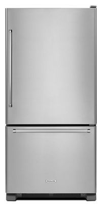 a large stainless steel refrigerator freezer