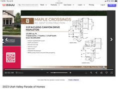 a screen shot of the maple crossing real estate