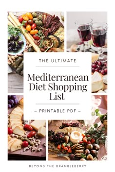 the ultimate mediterranean diet shopping list