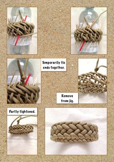 instructions on how to make a braided bottle stopper for your favorite drink or beverage