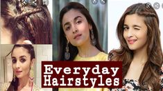 Alia Bhatt Hairstyles, Hairstyle Girl, Everyday Hairstyle, College Office, Makeup Youtube