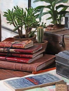 Vintage leather journals and old boxes on an old desk. Vintage Leather Journals, Leather Journal Notebook, Journals Notebooks, Leather Notebook, Indiana Jones, Leather Journal, Journal Notebook, Vintage Leather, Range