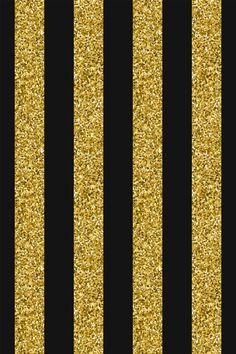 a black and gold striped background with glitter