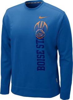 a blue sweatshirt with the word boise on it