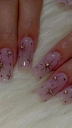 Girly Acrylic Nails, Nail Swag, Square Acrylic Nails, Nail Art Ideas, Fire Nails, Funky Nails