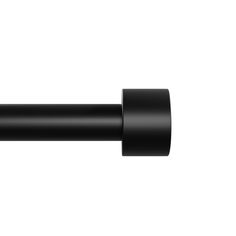 a black pipe on a white background with no image in the top right hand corner