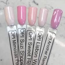 Gel Opi Colors Summer, Opi Soft Pink Shades, Shades Of Pink Nail Polish, Pink On Canvas Opi, Opi Pinks Shades, Opi Pink Gel Polish Shades, Opi Dip Pink Colors, Opi Pink Nail Polish Shades Gel, Opi Dip Powder Colors Pink