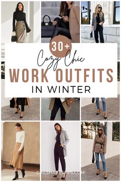 Office Attire Winter, Winter Professional Outfits, Winter Business Casual Outfits, Business Professional Outfits Women, Casual Work Outfit Winter, Business Casual For Women, Outfit Ideas Office