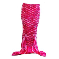 a pink mermaid tail on a white background