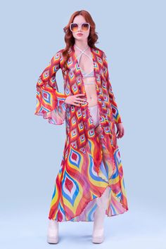 Jazzed Duster – BADINKA Flowy Open Front Printed Cover-up, Festival Open Front Cover-up, Bohemian Long Sleeve Party Cover-up, Spring Beach Fitted Kimono, Fitted Long Cover-up For Festivals, Flowy Long Cover-up For Festival, Printed Open Front Cover-up For Festival, Open Front Printed Cover-up For Festival, Spring Beach Cover-up Duster Open Front