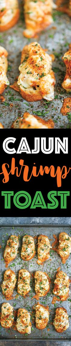 cajun shrimp toast is an easy and delicious appetizer