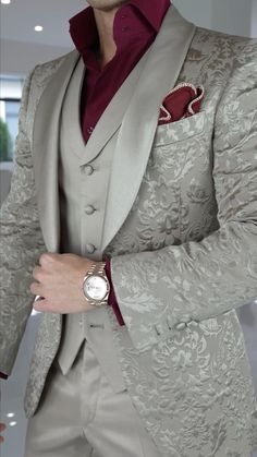 Marriage Suits, Suit For Men Wedding, Indian Wedding Clothes For Men, Groom Dress Men, Stylish Mens Suits, Mens Wedding Attire, Fancy Suit