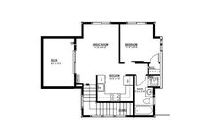 the floor plan for a two bedroom, one bath apartment with an attached kitchen and living room