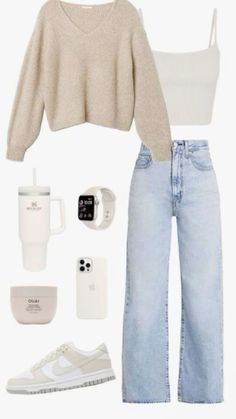 College Outfit, Outfit Inspo Casual, Trendy Outfits For Teens, Everyday Fashion Outfits, Cute Lazy Day Outfits, Casual Day Outfits, Cute Preppy Outfits, Easy Trendy Outfits