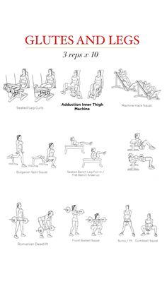 Legs And Glutes Workout Gym Routine, Gym First Day Workout Plans, Ab And Glute Workout Gym, Light Leg Workout Gym, Glute Work Out Gym, Good Leg Workouts Gym, Workout Routines At The Gym Women Beginner, Butty Workout Gym Routine, Weighted Leg Workout Gym