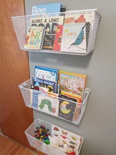 a white shelf with books on it and the text guide for kids's activities