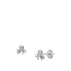 Sterling Silver Octopus Earrings Ocean Marine Life Studs 925 New Jewelry Female Unisex All our silver jewelry is crafted from .925 silver also commonly referred to as sterling silver. Sterling silver is the standard for beautiful high-quality silver jewelry and cannot be replicated by lower priced silver plated jewelry. It is 92.5% pure silver, mixed with alloys to add strength and durability to stand the test of time. Keep your fine jewelry shiny and elegant by storing it properly. Jewelry need Silver Jewelry Earrings, Silver Plated Jewelry, Marine Life, Pure Silver, Ear Piercings, 925 Silver, Silver Earrings, Jewelry Box, Silver Jewelry