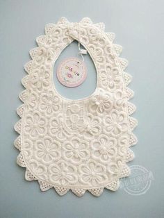 Sweet Lace Collar Bib - Seazide Shop Cute White Bib Front Bib, Cute Handmade White Bib, Cute White Handmade Bib, Perfect Baby Shower Gift, Lace Collar, Lace Panelled, Baby Bibs, Animals For Kids, Snap Button