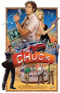 a movie poster for chuck starring actors