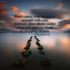 a quote about stepping stones in the ocean