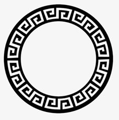 a circular frame with an ornament in the middle and a border around it