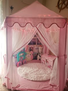 Princess Tent, Kawaii Room Ideas, Pink Castle, Pet Spaces, Construction Ideas, Renovation Diy, Decoration Styles