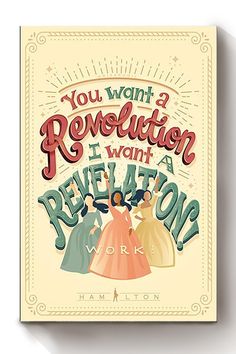 a poster with the words, you want revolution i want revolution to work on it