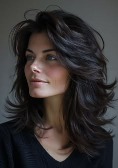 Dark Hair, A Woman, Hairstyles, Black