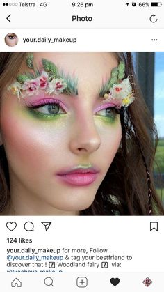 Woodland Fairy Makeup, Editorial Make-up, Fairy Make-up, Halloween Eye Makeup, Rave Makeup, Whimsical Fairy, Make Up Videos