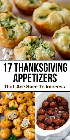 thanksgiving appetizers that are sure to impress with text overlaying the image