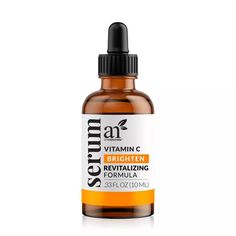 Artnaturals Vitamin C Serum - 0.33 Fl Oz : Target Oils For Scars, Alcohol Free Toner, Oil Skin Care, Benzoic Acid, Bounce Back, Skin Repair, Skin Care Serum, Vitamin C Serum, Brightening Serum