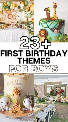 the first birthday themes for boys