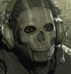 a skull wearing headphones and a jacket