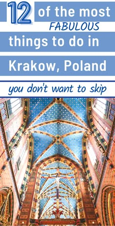 12 Fabulous Things To Do in Krakow Poland Things To Do In Krakow, Krakow Poland Aesthetic, Europe Trips, Scrapbook Wedding, Walkable City