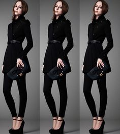 Classy Casual, 90s Grunge, Black Magic, Trench Coats, Outfits Casuales, Fashion Collection, Business Casual, Work Outfit, Peplum Dress