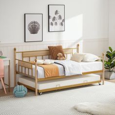 a bedroom with a bed, desk and chair in it's centerpieces