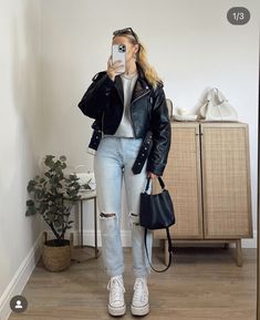 Jumpsuit Outfit Wedding, Chic Outfits Edgy, Outfits Con Jeans, Jacket Outfit Women, Winter Fashion Outfits Casual, Cold Outfits, Random Image, Causual Outfits, Stylish Clothes For Women